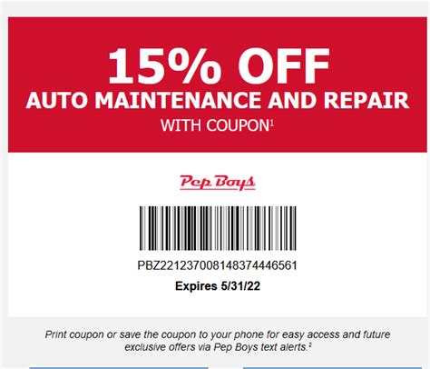 pepboys promo code